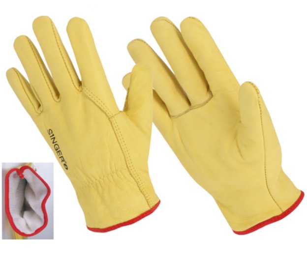 Goldex Rindsglattleder Handschkomplett gefüttert m