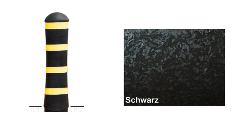 Borne routière Standart Ø 200mlongueur 119 cm, noi