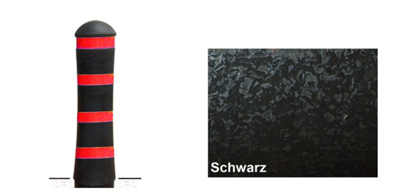 Borne routière Standard Ø 200mlongueur 119 cm, noi