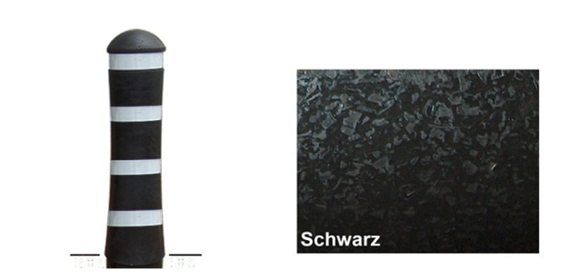 Borne routière Standart Ø 200mlongueur 119 cm, noi