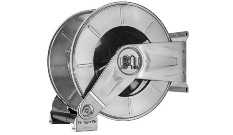 Schlauchaufroller Edelstahl miFederrückzug - für 3